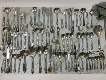132 Towle Sterling Silver Large Set Of 112 Flatware, 4815 Grams