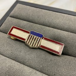 150 Vintage Sterling Silver ROTC Distinguished Cadet Pin Brooch, 7 Grams
