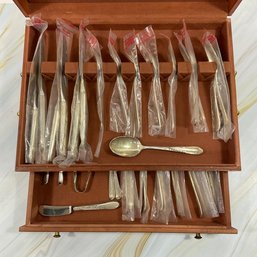 157 Reed & Barton 'Wheat'  Pattern Sterling Silver Set Of 36 Flatware Nakens Silverware Chest 1071 Grams