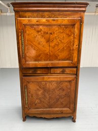 015 French Louis XV Provincial Walnut Cabinet From Paris