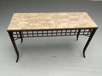 018 Cast-Iron Tile Marble Rectangle Table