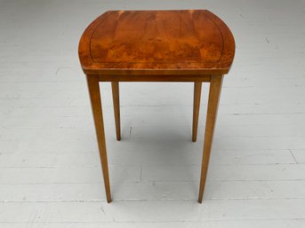 023 Baker Furniture Glazed Top Mahogany Side Table