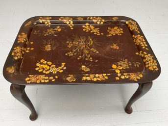 032 Antique Chinoiserie Painted Coffee Table