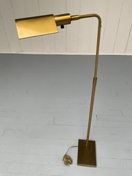 043 Koch  Lowy Underwriters Laboratories Brass Gold Reading Floor Lamp