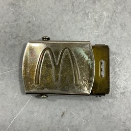 089 1970 McDonalds Restaurant Advertising Metal Belt Buckle