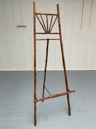 102 Antique Victorian Burnt Bamboo Art Easel