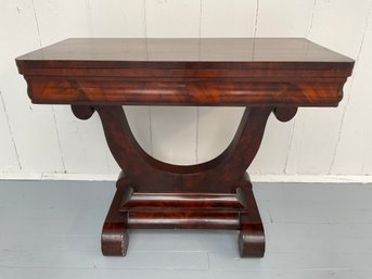 117 Antique Mahogany Foldable Game Table