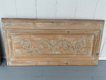 121 Pair Of Antique Architectural Salvage Carved High Relief Wood Panels