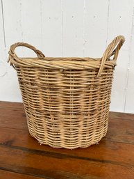 128 Vintage Woven Wicker Basket Bin