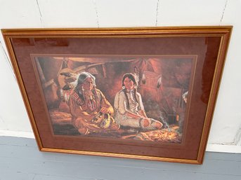 122 Vintage Michael Gentry 'The Gift ' Signed Framed Print