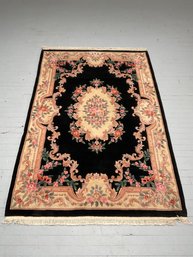 160 Vintage Hand Knotted Chinese Wool Super Chinese Peking Design Far Eastern Style Rug Carpet