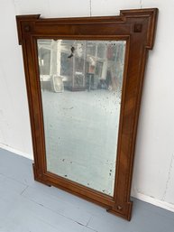 173 Antique Wood Framed Mirror AS IS