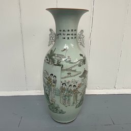 #18F Antique Large Chinese Floor Vase, Republic Period