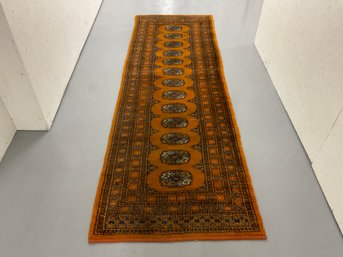 108 Orange Hallway Runner Rug