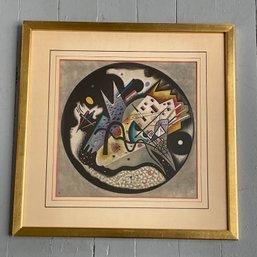 #50F Wassily Kandinsky ' In The Black Circle' Framed Lithograph Print