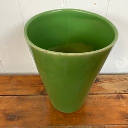 #80RB  Large Art Pottery Green San Antonio Tex-Alamo Pottery Inc-Vitreous Vase