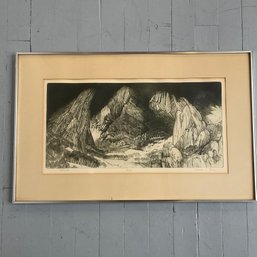 #99F Martha E. Purdy 'Uplands' Signed Numbered Etching