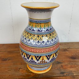 #117RC Vintage Deruta Italian Pottery Large Vase