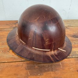 #126RC Vintage MSA Skullgard Type K Mining Helmet Fiberglass