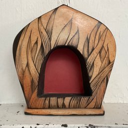 #128 RC Nancy Hatter 2007 Signed Art Pottery Fireplace