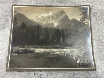 050 1948 Washington Mountain Landscape Photograph On Paper