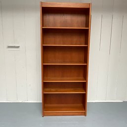 #178F Mid Century Danish Tall Teak Bookshelf