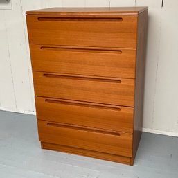 #180F  Mid Century Modern Danish Teak High Boy Dresser