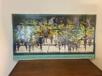 49 Vintage Wistaria By Louis Comfort Tiffany Stained Glass Print C.H. Morse Museum Of Art Framed Poster