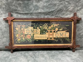 092 Home Sweet Home Antique Framed Wall Decor