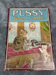 098 Antique Childrens Spears Game, Pussy Ball Game