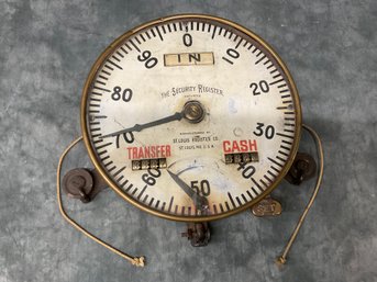 174 Vintage Security Register Cash Counter Meter Form Of Payment Tracker For Public Transportation