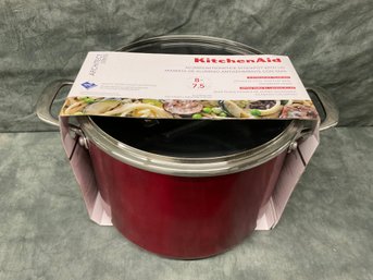 185 Red Velvet Kitchenaid Aluminum Non-Stick Cooking StockPot
