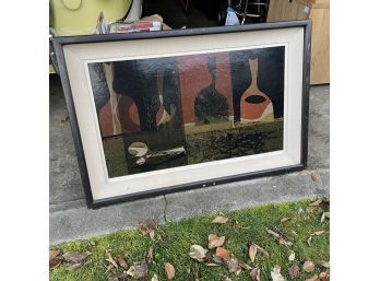 MCM 1960s Howard Bradford 'Sheer Spaces #1' Framed Serigraph