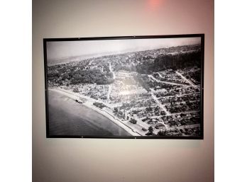 Vintage Photo Artwork Of Ariel View / West Seattle Area ( Near Restrooms)