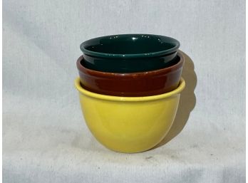 (QA26) Set Of 3 Veronware Mixing Nesting Bowls  Multicolored