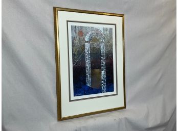 (B54) R.W Graffin, Groth Architectural COA Mixed Media Artwork Art