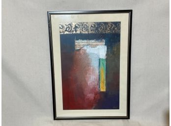 (B58)  Mixed Media Paper Art Signed