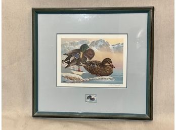 (MC74) Keith Warrick Signed Duck Stamp Print #3,846/12,180