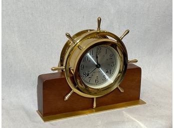 (MC97) Ships Wheel Seth Thomas Mantel Clock