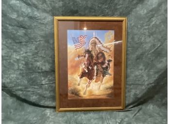 029  Michael Gentry Native American Framed Print