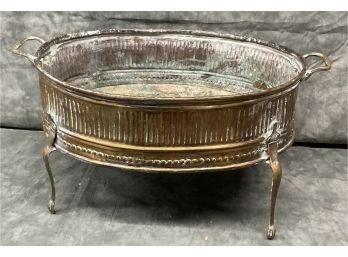 038 Victorian Style Brass Planter Urn