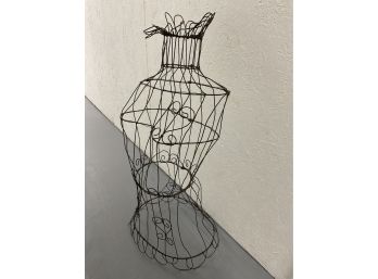 073 Vintage Wire Decorative Dress Form