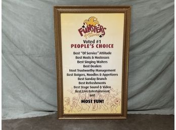 FRAMED Funsters Poster Gold Wood Framed 67 X43' ( #0109)