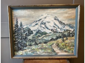 Helen Tyler NW Mountain Oil On Board (#094)