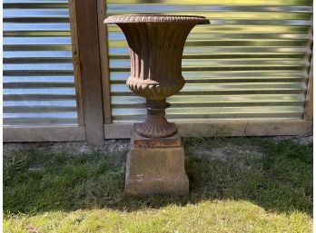 Vintage Wrought Iron Planter Urn 26' Tall