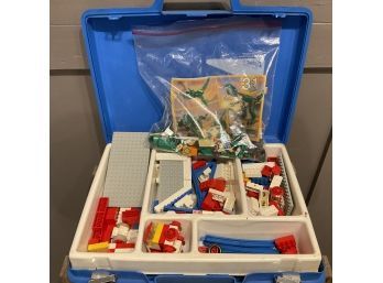 Vintage Lego Assorted Pieces In Carrying Case (shipping)