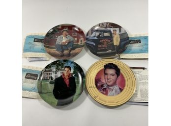 Lot Of 4 Elvis Plates By Bradford Exchange