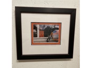 2003 Signed John Hughey Harley Davidson Framed Photography (#69)