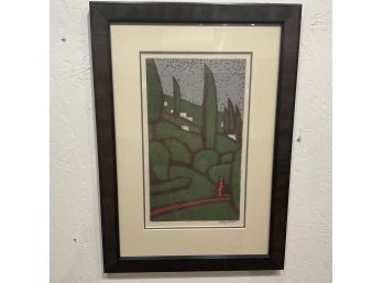 Signed Soviet Union Silkscreen Framed Lithograph (#5)