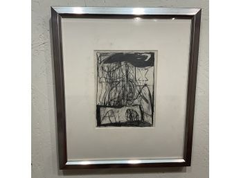 1990 James Deitz Charcoal On Paper Framed Art (#8)